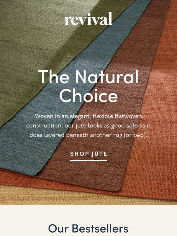 Discover our Jute Collection email from Revival Rug