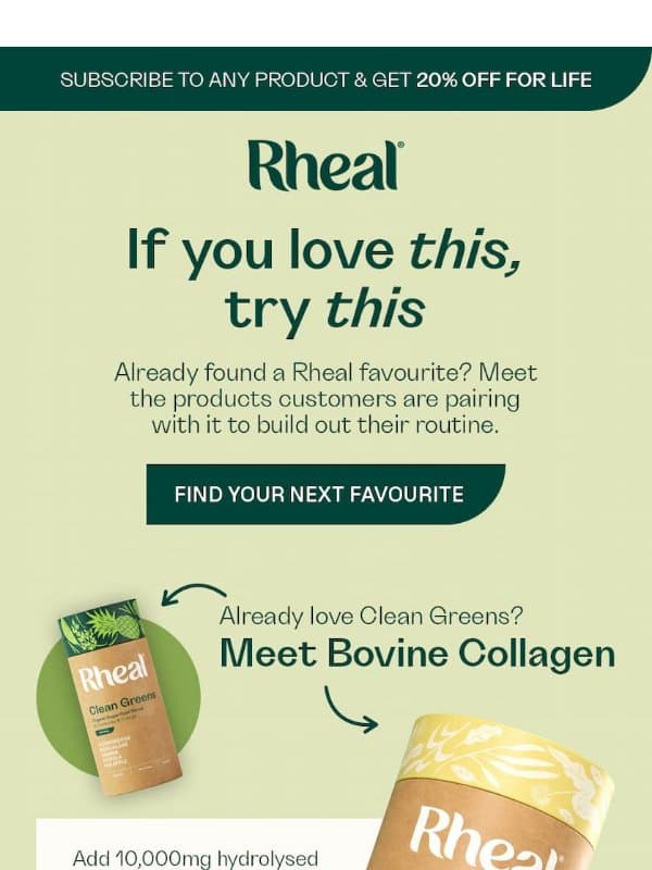 One favourite leads to another… email from Rheal