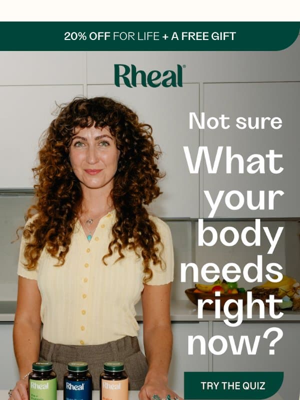 Not sure where to start? We’ve got you. email from Rheal