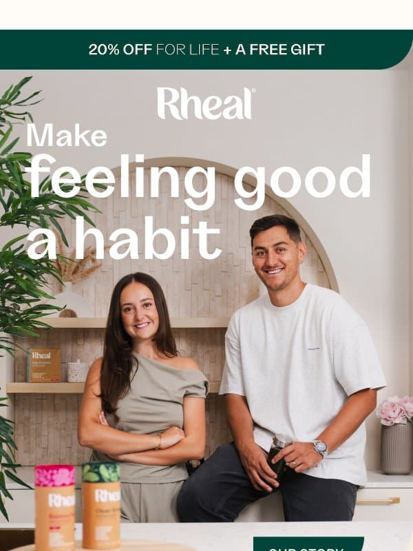Make feeling good easy email from Rheal