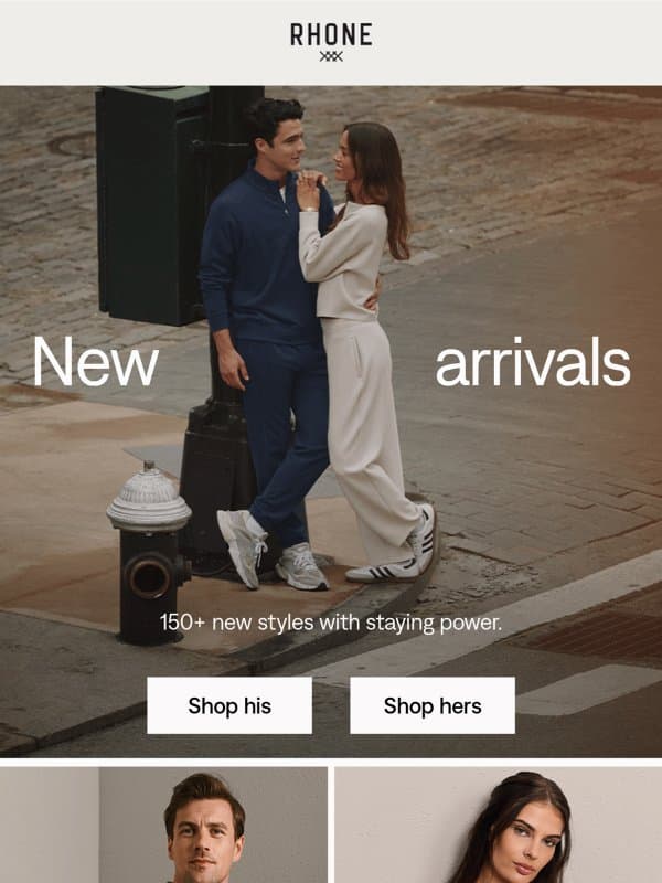 New this month email from Rhone