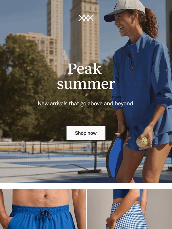 July new arrivals email from Rhone