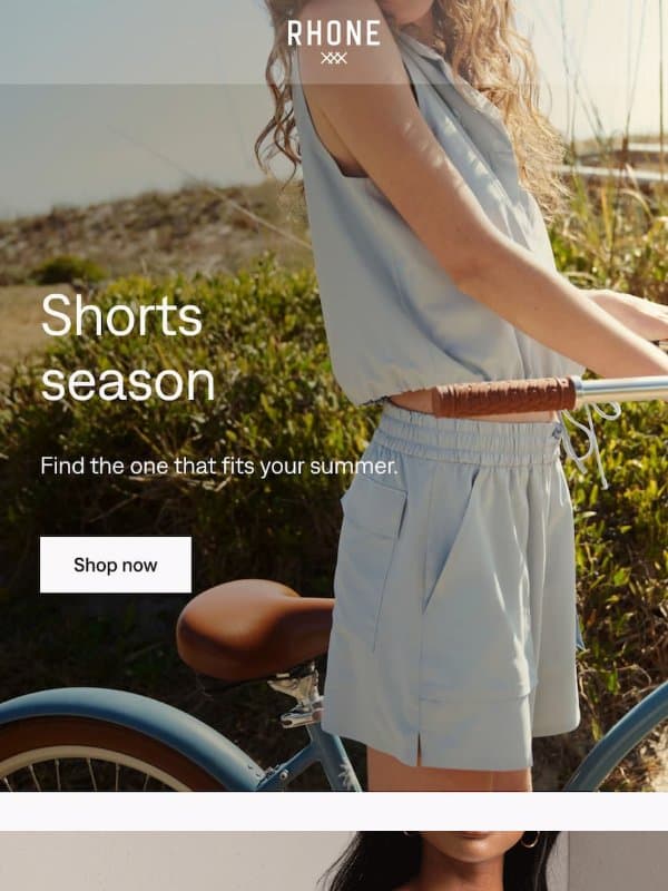 The only shorts guide you need email from Rhone