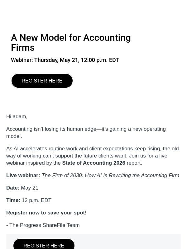 The Firm of 2030: AI is rewriting the accounting firm model email from RightSignature