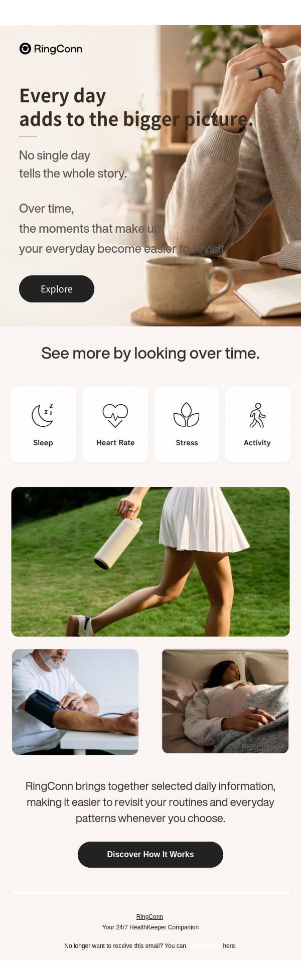 More Than a Smart Ring. email from RingConn screenshot