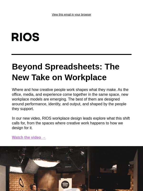 The New Take on Workplace email from RIOS Intelligent Machines