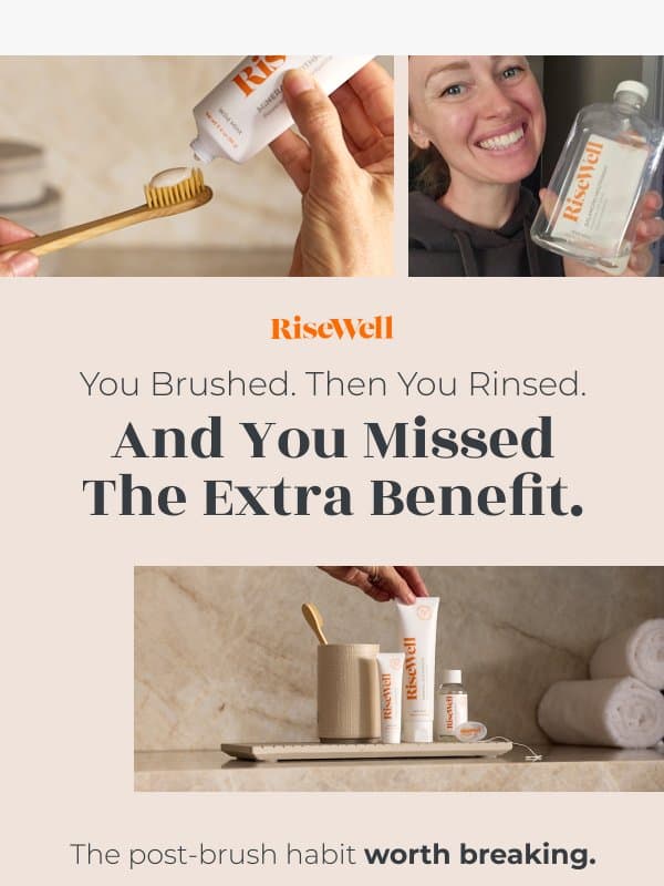 The habit that undoes your whole brush.🪥 email from Risewell