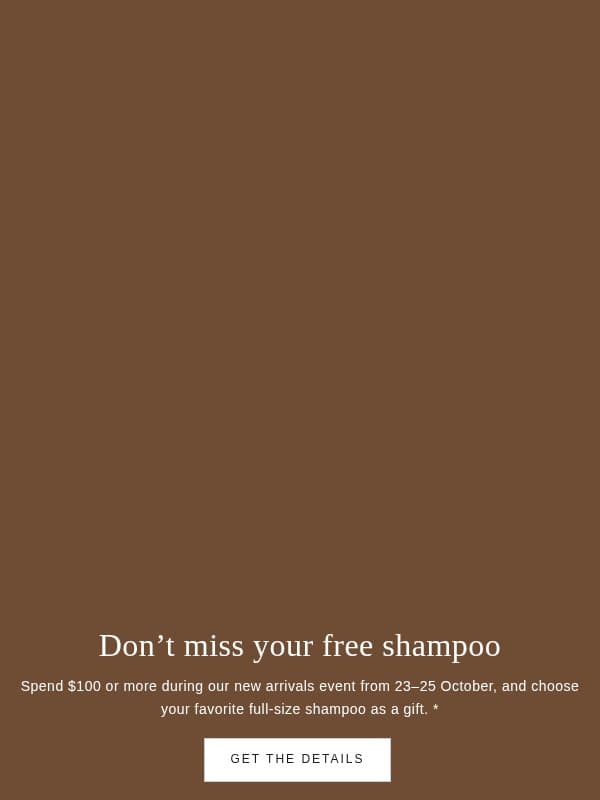 Last chance for a full-size shampoo 🥵 email from Rituals