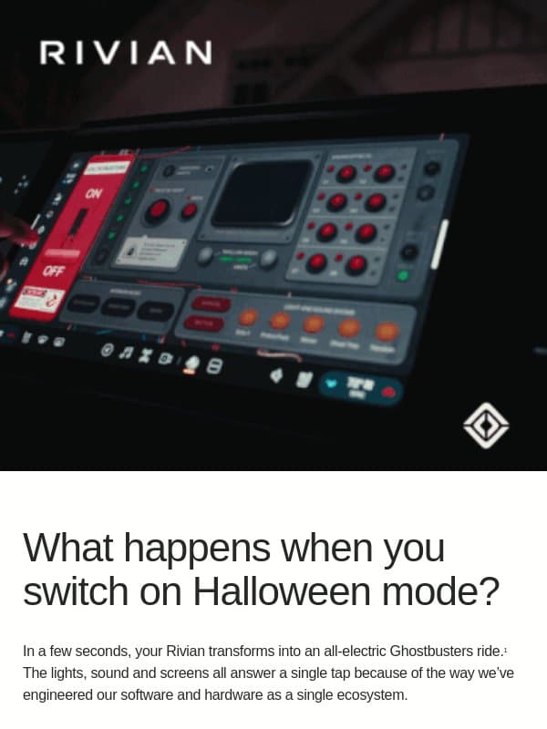 The magic behind Halloween Mode email from Rivian