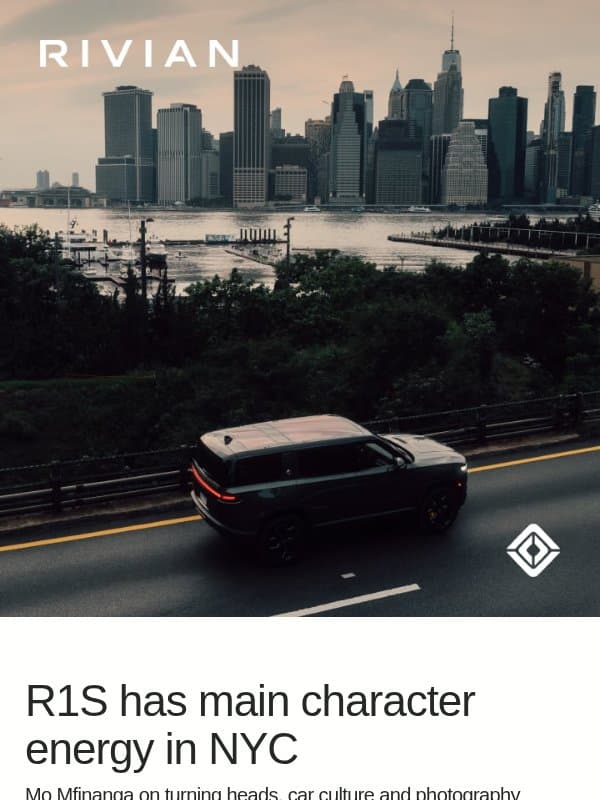 Turning heads in New York email from Rivian