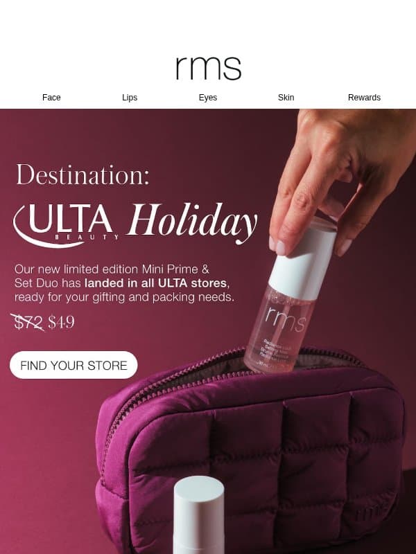 Look What Landed At ULTA 👀 email from RMS Beauty