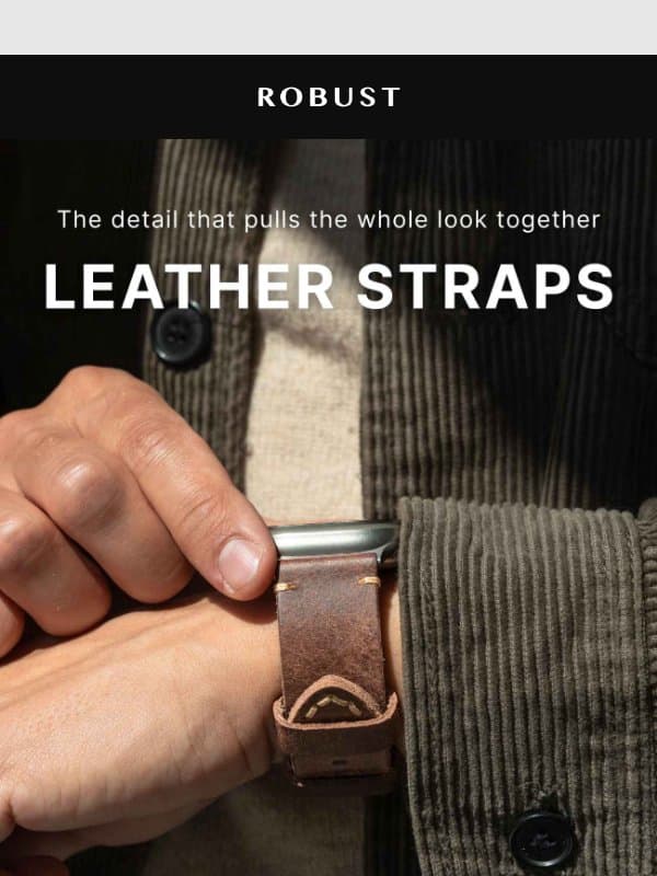 Elevate your summer look with leather email from RobustGoods