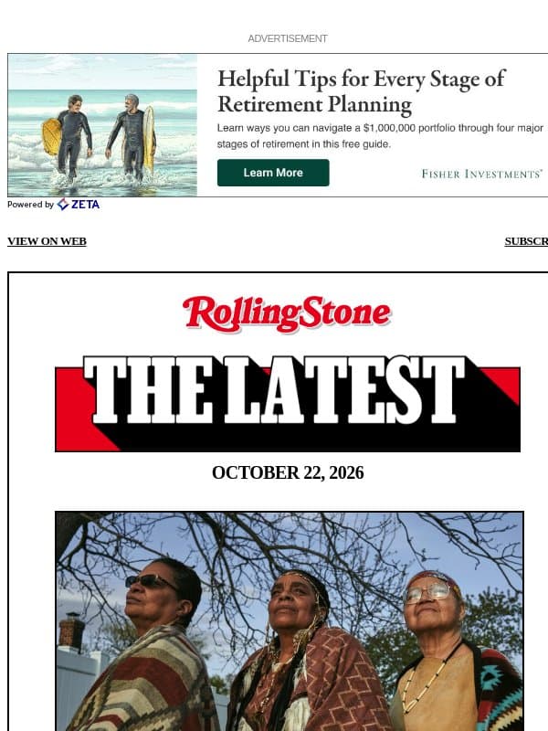 Why Is New York Denying This Native American Tribe Recognition? email from Rolling Stone