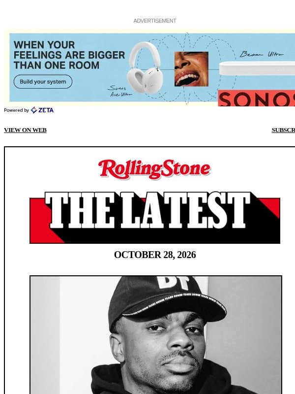 Vince Staples: ‘Hip-Hop Doesn’t Really Have Any Rules’ email from Rolling Stone