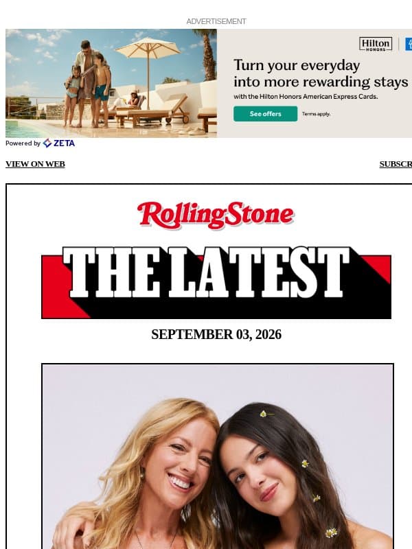 How Olivia Rodrigo’s Daisy Chain Festival Made History email from Rolling Stone