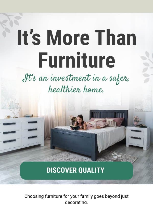 Quality You Can Trust, Safety They Deserve email from Romina Furniture