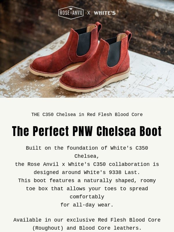 We Built the Chelsea Boot We Actually Wanted email from Rose Anvil