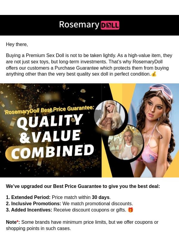 π Unlock the Best Deals with Our Enhanced Price Guarantee! email from Rosemarydoll