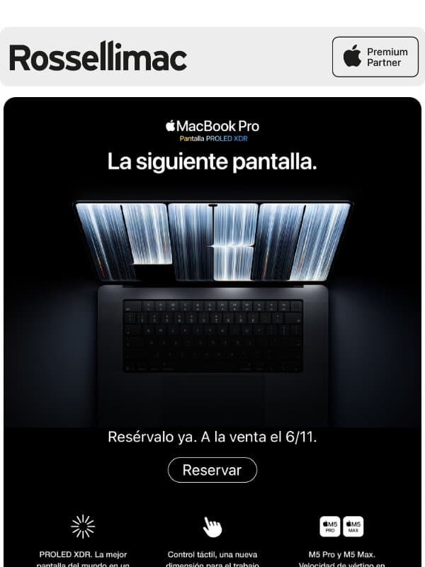 Reserva ya todas las novedades. A la venta el 6/11. email from Rossellimac