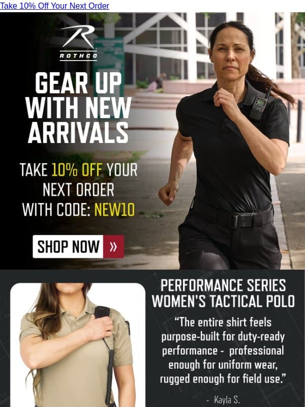 See the Buzz Around Our New Women's Collection email from Rothco