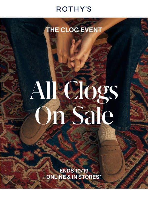 First Penny Clog? She’s on sale. email from Rothy's