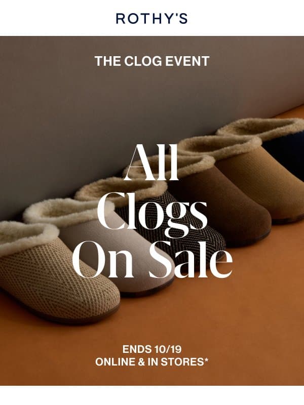 New Après Clog made the sale. email from Rothy's