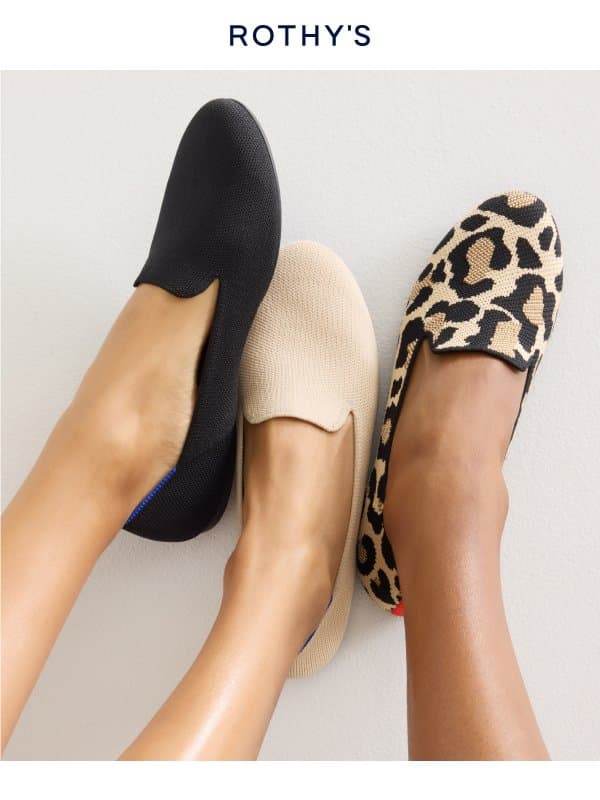 Back! The cheetah Daily Loafer. email from Rothy's