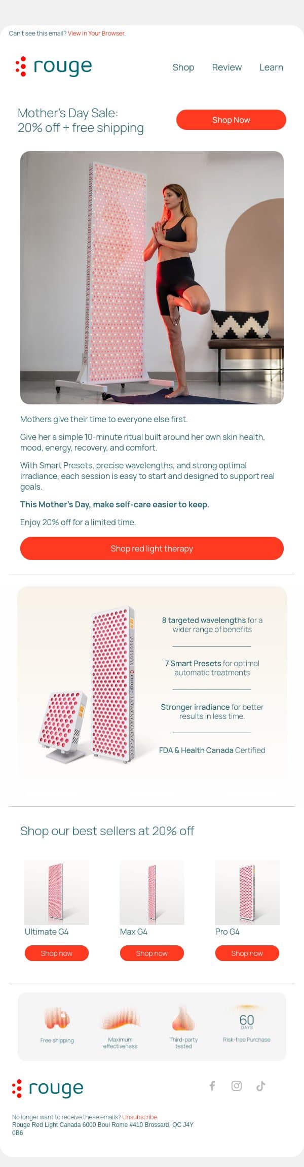 10 minutes for her email from Rouge Nano screenshot