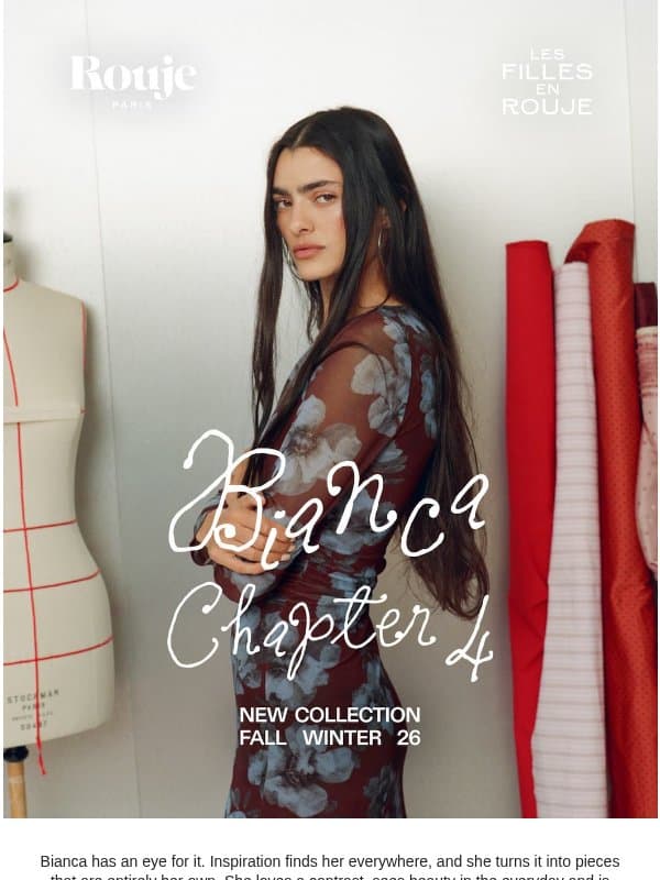 Bianca, the one who creates: a new chapter email from Rouje Paris