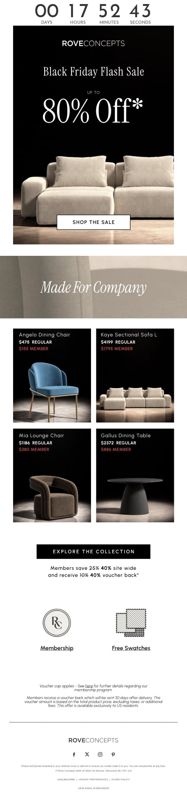 Made for company email from Rove Concepts screenshot