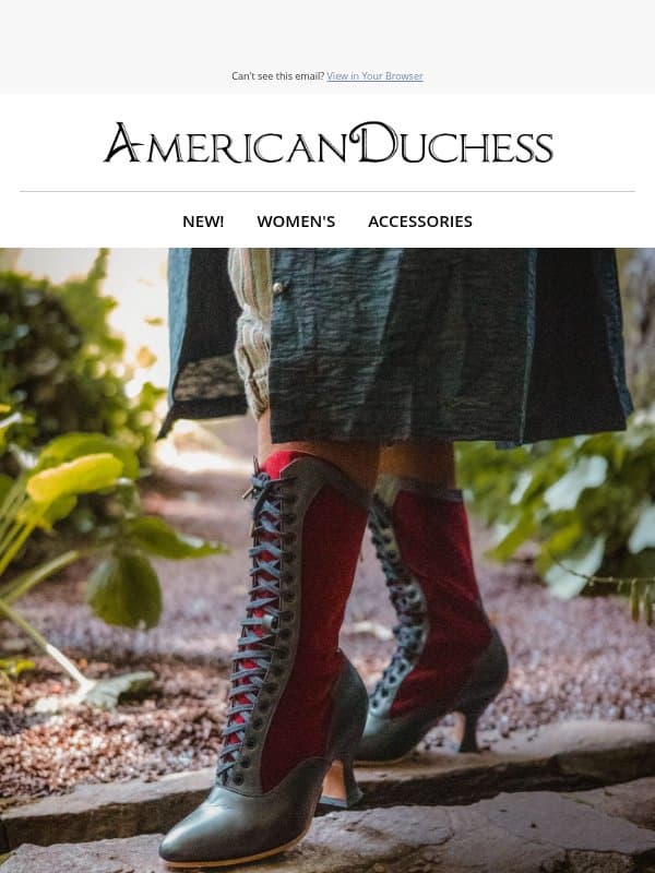 Your favorites have returned email from Royal Vintage Shoes