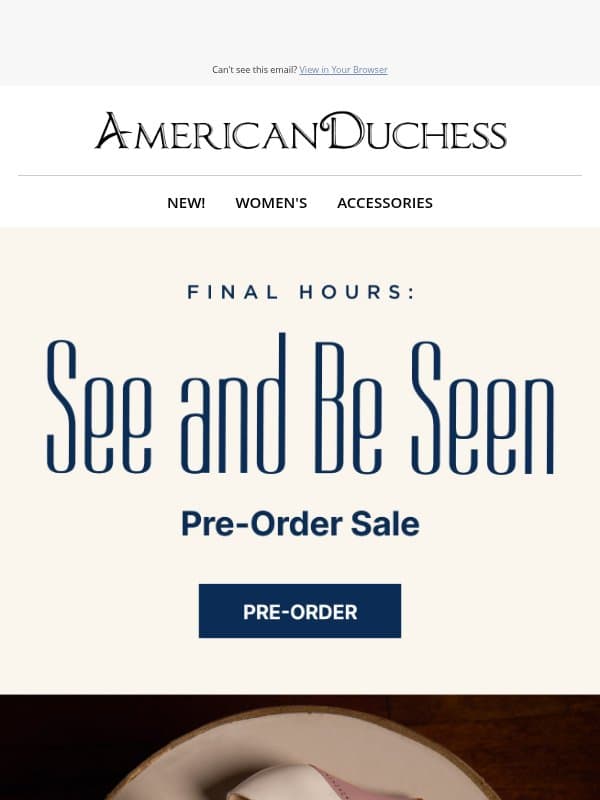 Sale is Ending email from Royal Vintage Shoes
