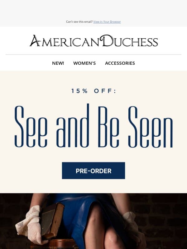 Spectacular Spectators email from Royal Vintage Shoes