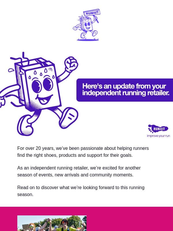 Update From Us, Your Independent Running Retailer | Run4It Newsletter email from Run4It