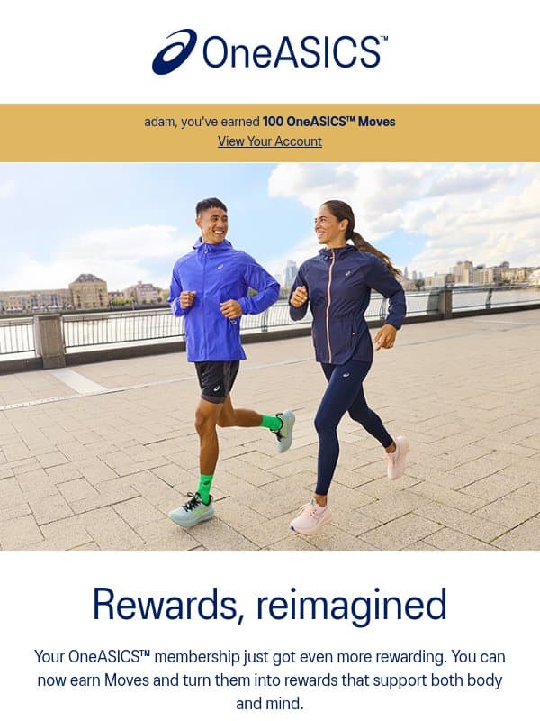 Your membership got more rewarding email from Runkeeper