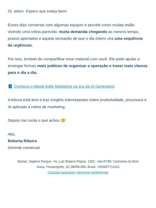 Abra este email se a sua operação anda confusa email from Runrun.it