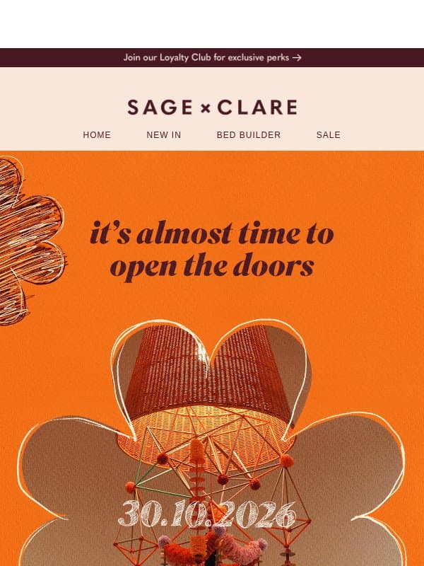 We're opening soon and we've got presents 🎁 email from Sage and Clare