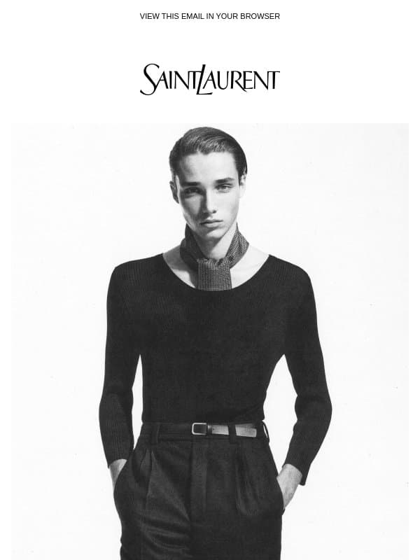 Men's Knitwear email from Saint Laurent