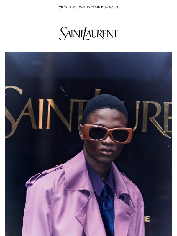 Le Trench email from Saint Laurent