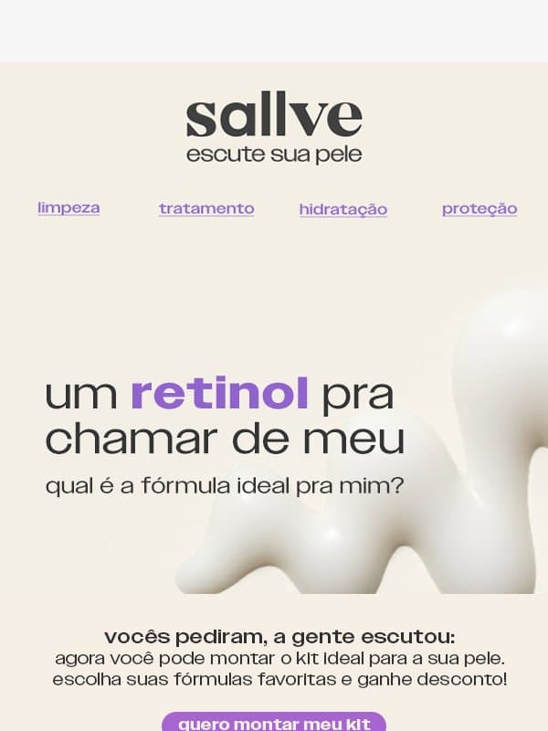 Guia para o retinol perfeito π email from Sallve