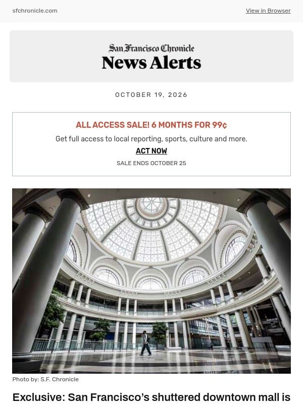 Exclusive: San Francisco’s shuttered downtown mall is being eyed for an AI data center email from San Francisco Chronicle