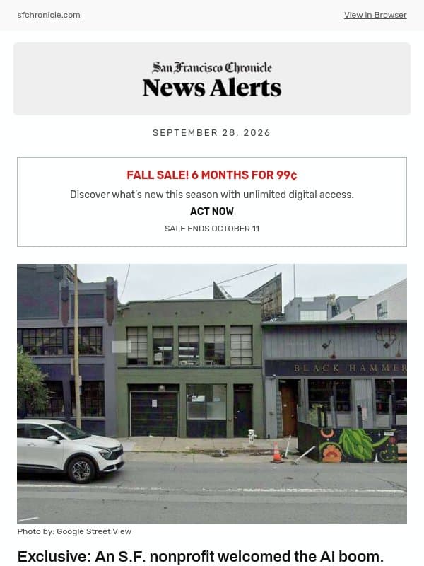 Exclusive: An S.F. nonprofit welcomed the AI boom. Then came a 156% rent hike email from San Francisco Chronicle