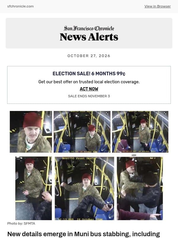 New details emerge in Muni bus stabbing, including suspect photo email from San Francisco Chronicle