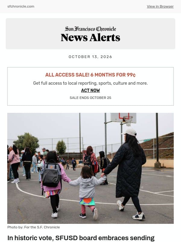 In historic vote, SFUSD board embraces sending students to neighborhood schools email from San Francisco Chronicle