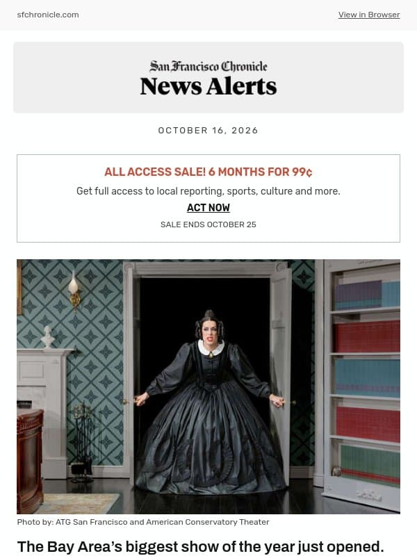 The Bay Area’s biggest show of the year just opened. Is it worth splurging on a ticket? email from San Francisco Chronicle