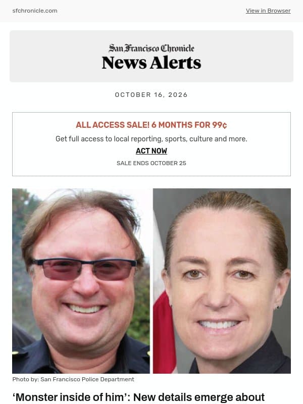 ‘Monster inside of him’: New details emerge about retired S.F. sergeant who killed wife, daughter email from San Francisco Chronicle