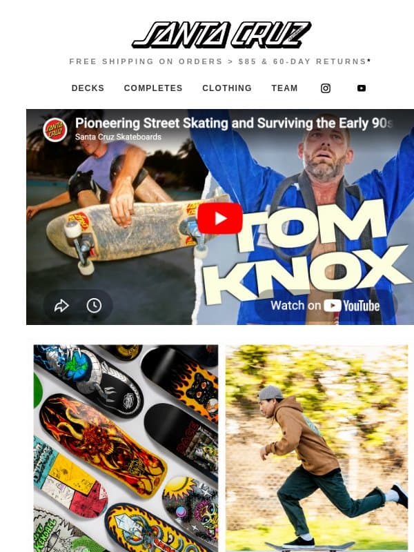 Kickflip Wallrides and Jiu Jitsu World Titles email from Santa Cruz Skateboards