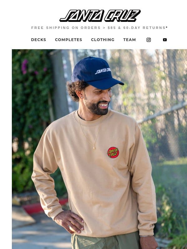 Classics Never Go Out Of Style email from Santa Cruz Skateboards