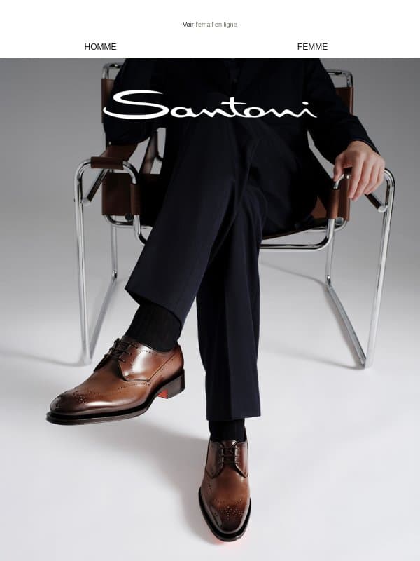 La sophistication printanière au gré de vos pas email from Santoni