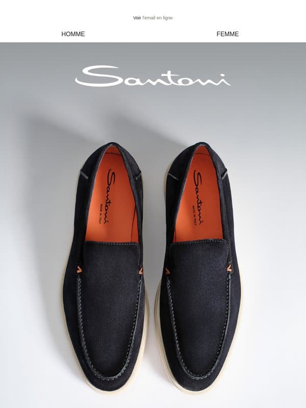 Le mocassin discret email from Santoni